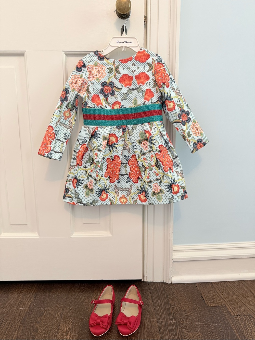 Pan con Chocolate European Designer Dress 2T